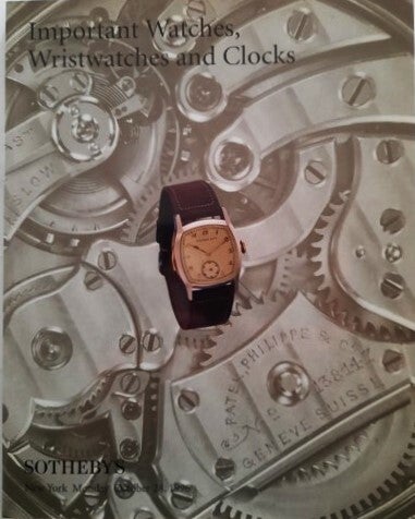 Sotheby's - Important Watches, Wristwatches and Clocks - October 1996