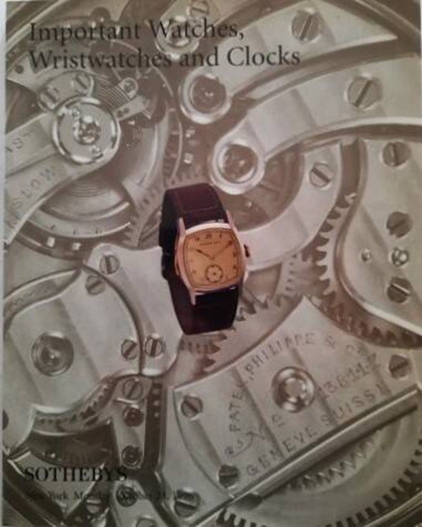 Sotheby's - Important Watches, Wristwatches and Clocks - October 1996