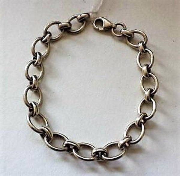 Sterling zilveren armband van ovale ringetjes