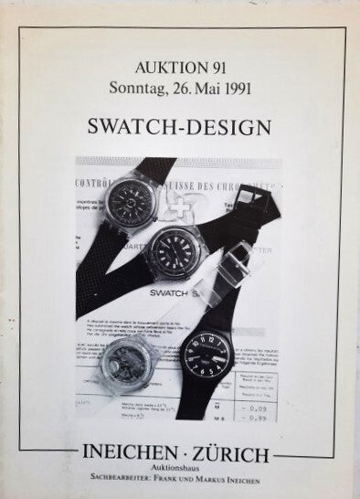 Swatch-Design – Ineichen Zürich (Zeldzame Veilingcatalogus 1991)
