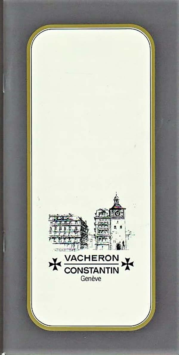 Luxe Vintage Vacheron Constantin Catalogus + Prijslijst 1986