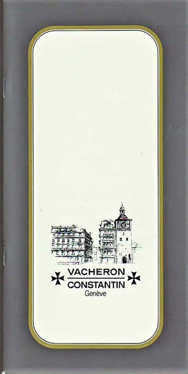 Luxe Vintage Vacheron Constantin Catalogus + Prijslijst 1986