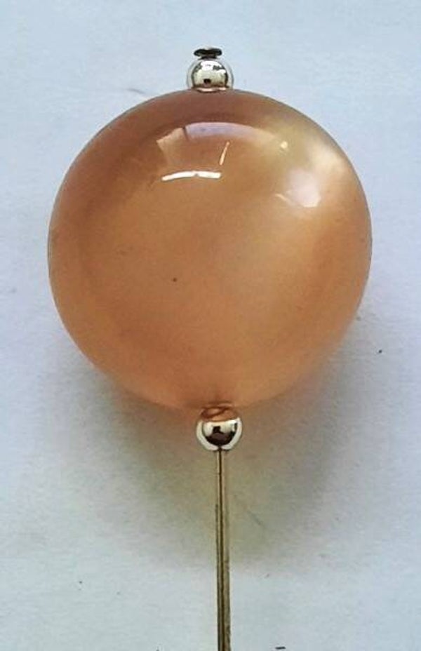 Vintage Art Deco hoedenspeld, lucite Ballon
