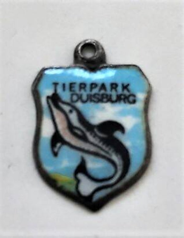 Vintage zilveren bedel Tierpark Duisburg, 800 REU