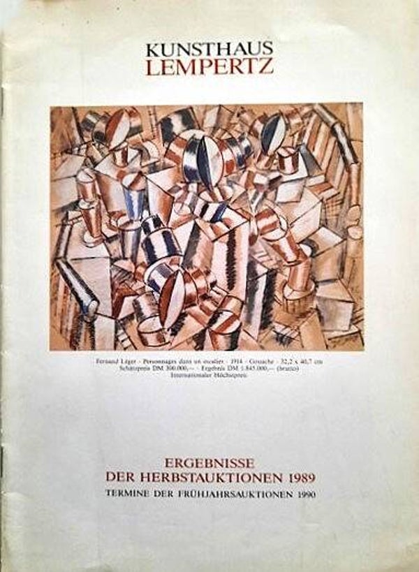 Zeldzaam Lempertz Veilingoverzicht 1989 – Kandinsky, Léger & Antiek
