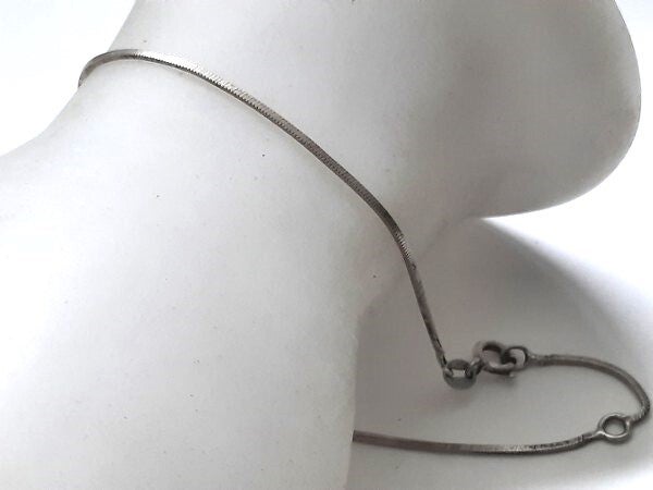 Zilveren enkelband, armband 26cm Italy 925 (7545)