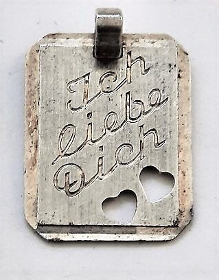 Zilveren hanger Ich liebe Dich, 925 GW Guthmann & Wittenauer