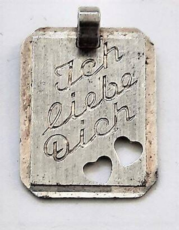 Zilveren hanger Ich liebe Dich, 925 GW Guthmann & Wittenauer