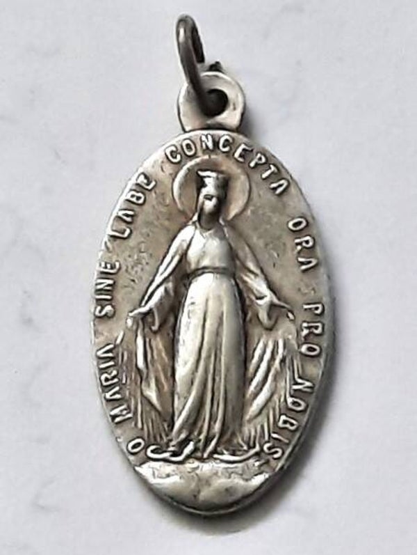 Zilveren Vintage Wonderdadige Medaille – Maria Hanger