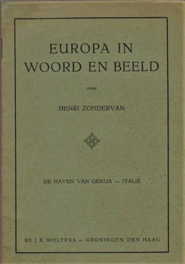 Zondervan - De haven van Genua - Italië - Toelichting bij de schoolplaat