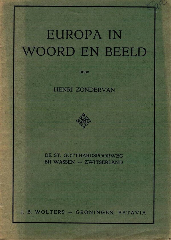 Zondervan - De St. Gotthardspoorweg bij Wassen - Zwitserland. Toelichting bij de schoolplaat