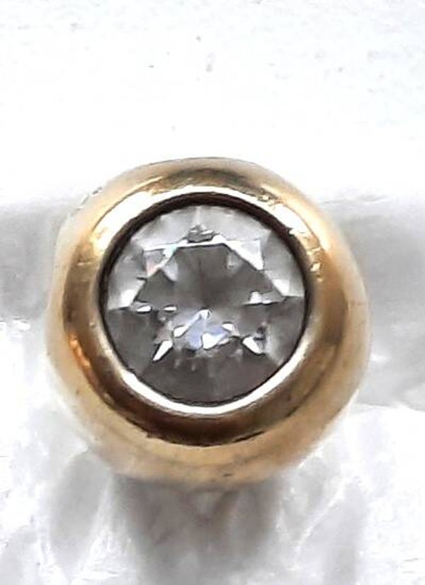 Prachtige DOCZ hanger verguld zilver met grote zirkonia