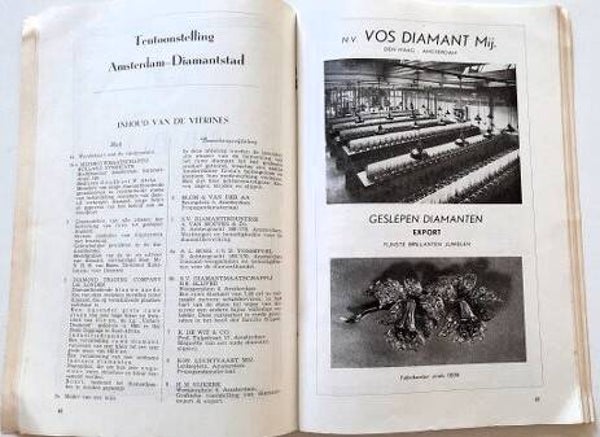 Catalogus Diamanttentoonstelling Diamantbeurs - Amsterdam 1949
