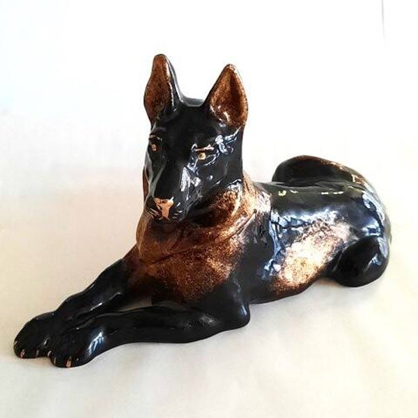 Vintage keramiek beeld Duitse Herder – Mid-Century (2451-1