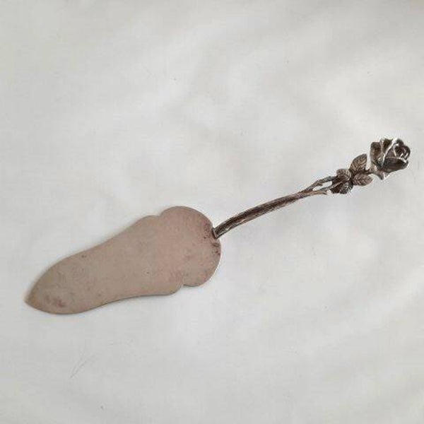 Antieke zilveren taartschep - Hildesheimer Rose - 835 Christoph Widmann (2512-17)