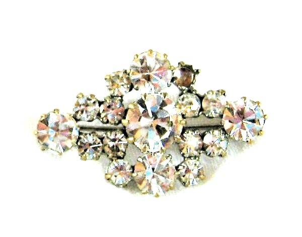 Prachtige flonkerende strass broche (278)