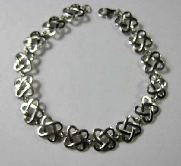 Vintage armband Keltische knoop, 925 zilver (6680-290)