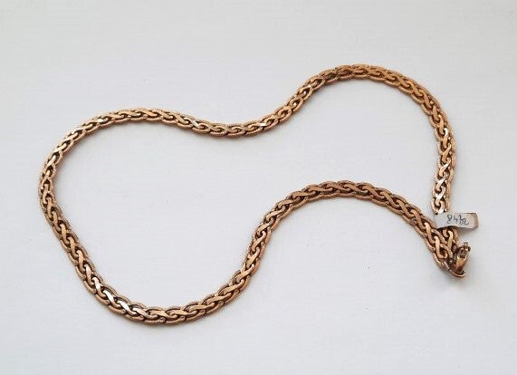 Prachtige vintage vergulde Koningsketting 42,5 cm (2948)