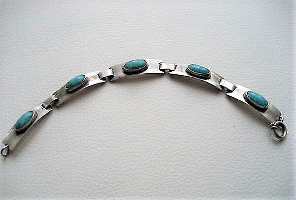 Armband met 5 groenblauwe amazoniet stenen Georg Kramer (6699-296)