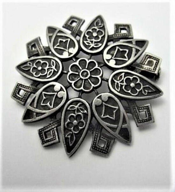 Stijlvolle Franse Art deco broche (7852-4580)