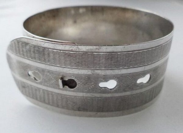 Charles Horner - Zilveren armband, riem vorm, gesigneerd (7234-508)