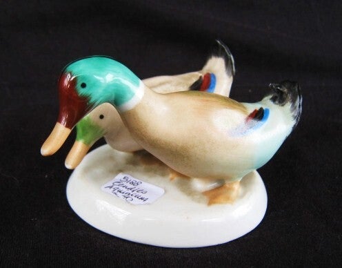 Aquincum Vintage porseleinen twee Wilde Eenden (5188)