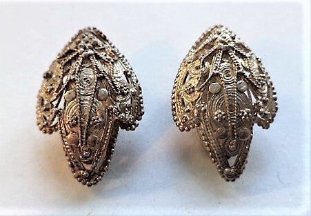 Exclusieve Balinese zilveren filigrain oorbellen (5489)