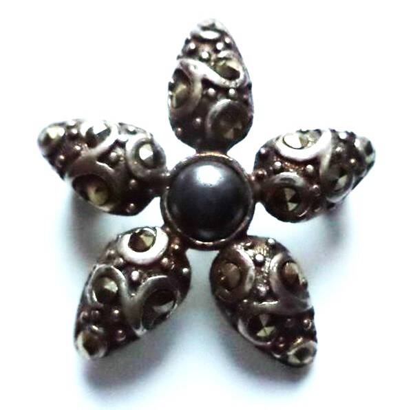 Zeldzame vintage Danecraft zilveren "Starfish" broche 925 (5977-1224)