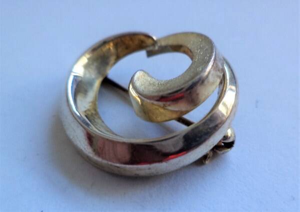 Franz Breuning Zilveren designer broche (6068-1426)