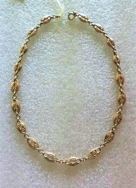 Wilhelm Binder - Antieke zilveren schakelketting 835 WB  (6468-248)