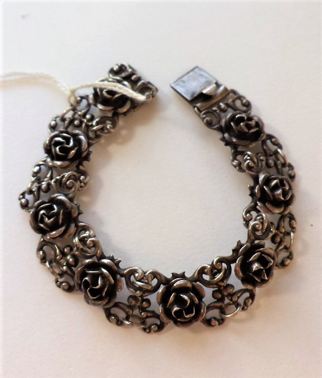 Theodor Klotz Teka Vintage zilveren Roosjes armband (6495-230)