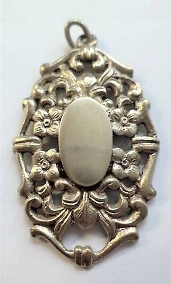 Prachtige antieke zilveren Art Nouveau hanger (6499-396)