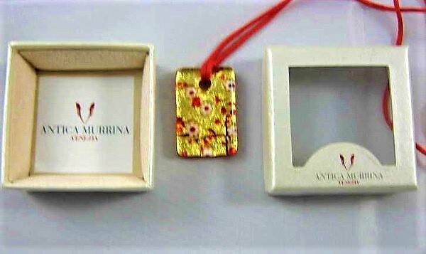 Antica Murrina Venetiaanse design hanger. Daisy. Madeliefje (6635-470)