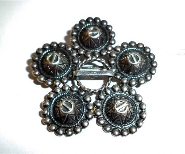 Prachtige zilveren Zeeuwse Knoop broche (6643-2105)