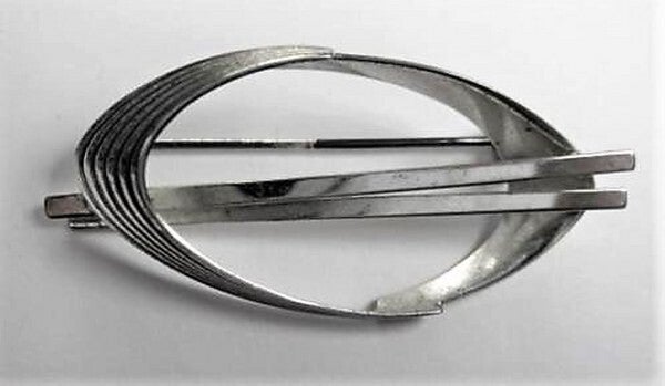 Teka, Theodor Klotz,  Vintage 60s broche 835 zilver (5474-673)