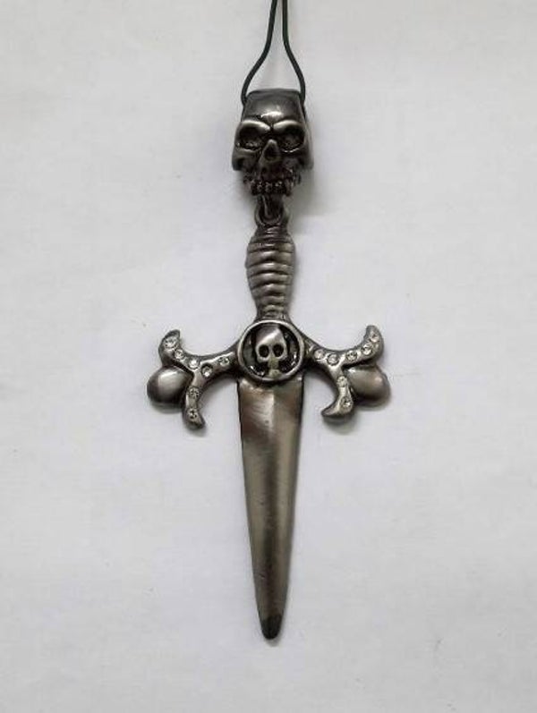 Gothic, Biker hanger zwaard met doodshoofd Skull (6753-501)