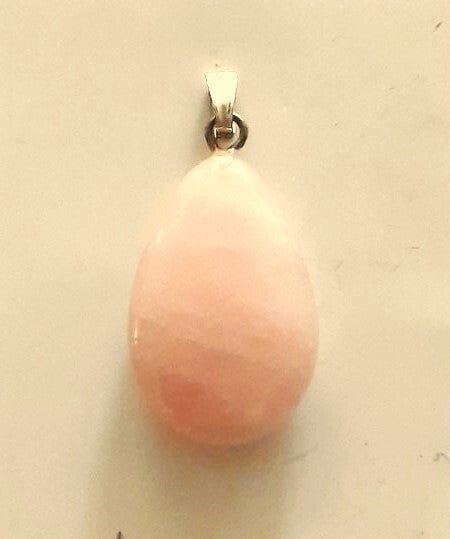 Prachtige Rozenkwarts hanger druppelvorm (6826)