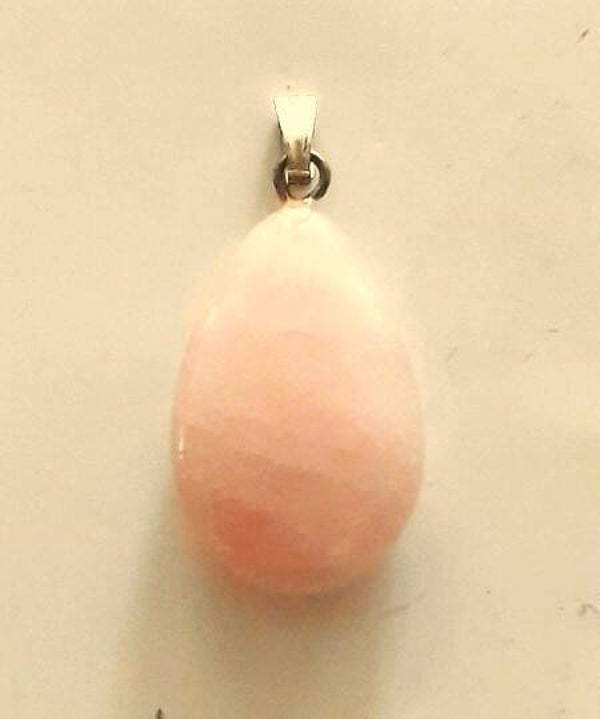 Prachtige Rozenkwarts hanger druppelvorm (6826)