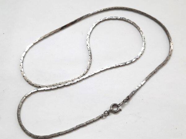 Elegante vintage platte slangenketting (6917)