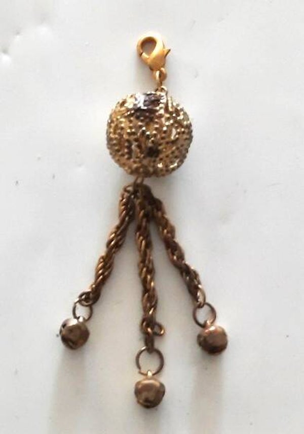 Goudkleurige hanger met filigraan Bol & Lange kettingen (6917)