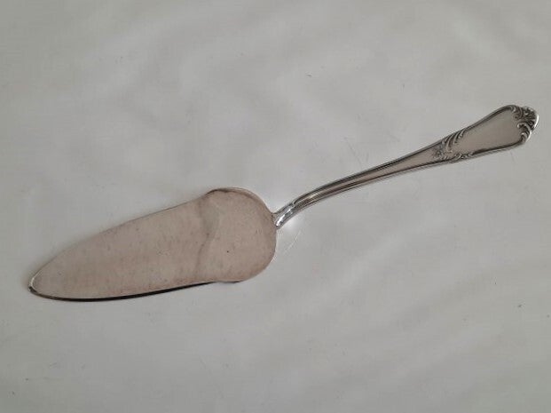 Vintage verzilverde taartschep - Bader 90 Rijk gedecoreerd (6952-36)