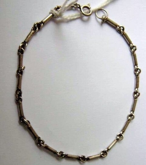 Vintage armband 925 zilver, staafjes (7018A-211)