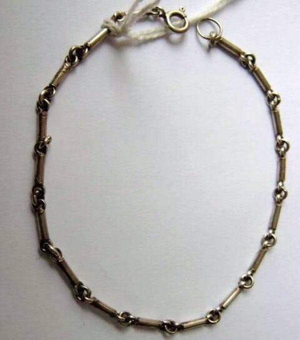 Vintage armband 925 zilver, staafjes (7018A-211)