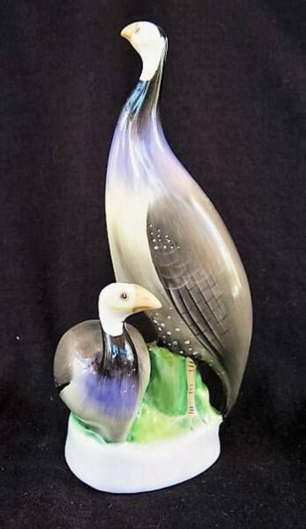 beeldje - Paar Parelhoenders - Handbeschilderd (71)