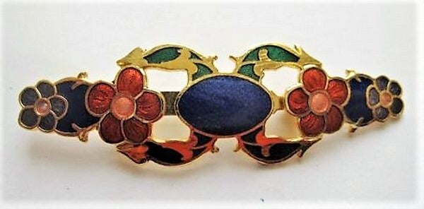 Art Nouveau Stijl emaille cloisonné broche (7129-3019)