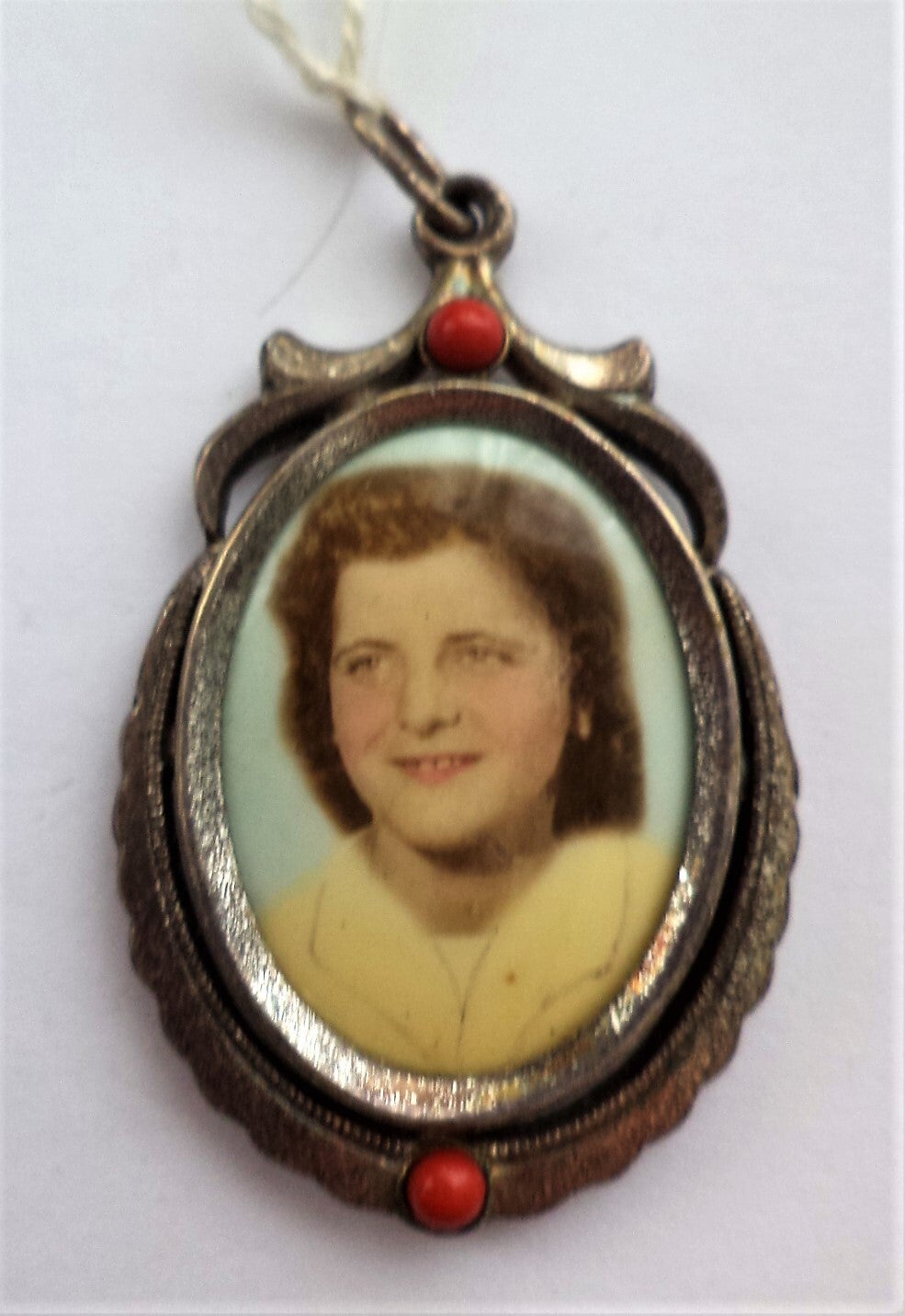 Prachtige antieke ovale Jugendstil fotohanger rond 1900 (7131-608-1)