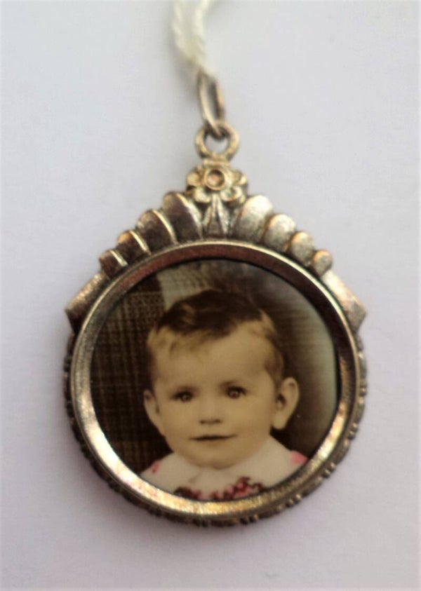 Prachtige antieke fotohanger / medaillon, Edwardiaans (7131-611-3)
