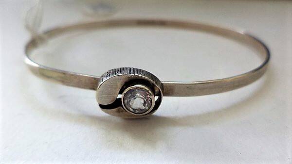 Karl Laine Finland, 925 zilver armband met bergkristal (7171-347)