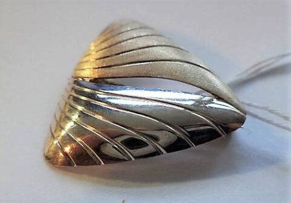 Andreas Daub - Aparte zilveren design broche, 925 (7175-3363)