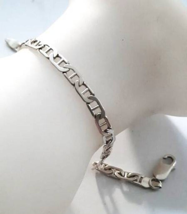 Zilveren Mariner schakel heren armband Italy 925 (7199-71)